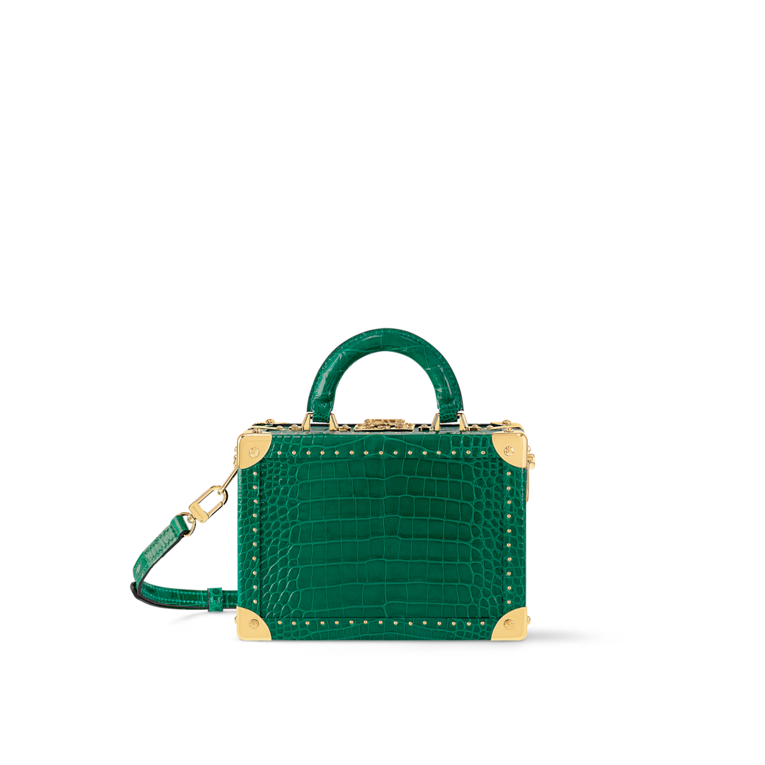 Petite Valise Emeraude Crocodilien Brillant - Hardsided | LOUIS